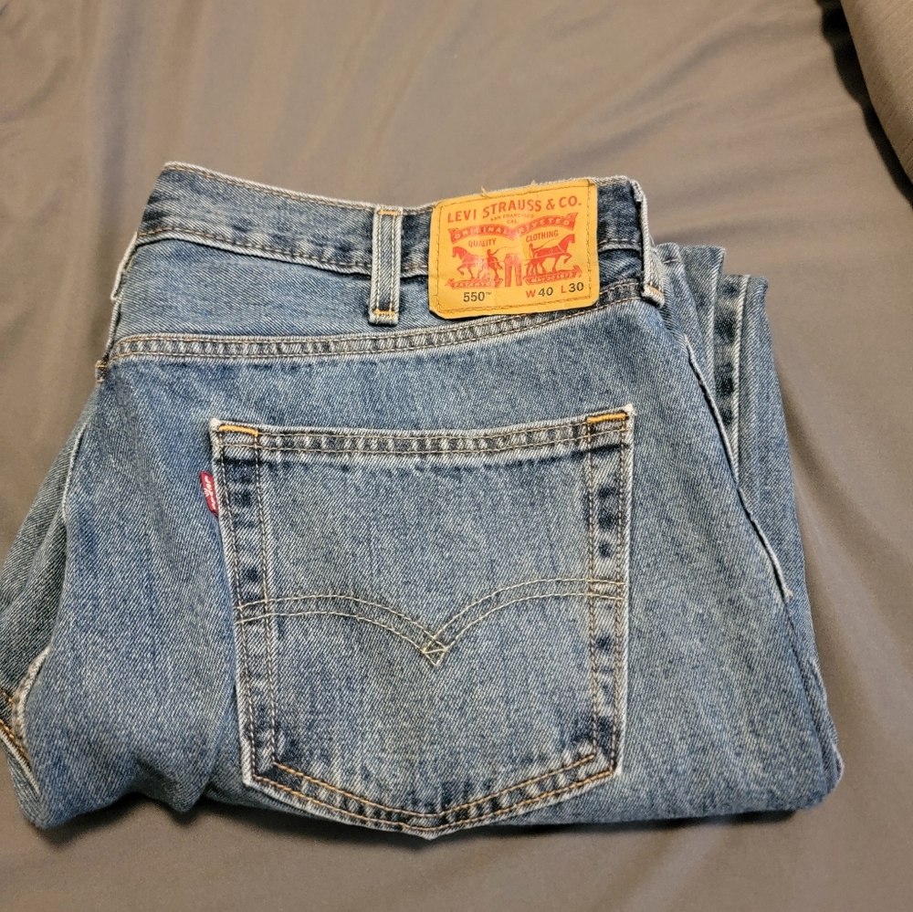Mens Levis 550 Relaxed Fit 40 X 30